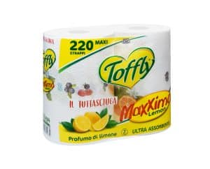 Il tuttoasciuga Toffly Maxximo Lemon Profumo limone 2 rotoli 220 strappi